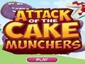 Ymosodiad y Munchers Cake i chwarae ar-lein