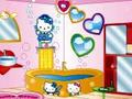 Hello Kitty ystafell ymolchi i chwarae ar-lein